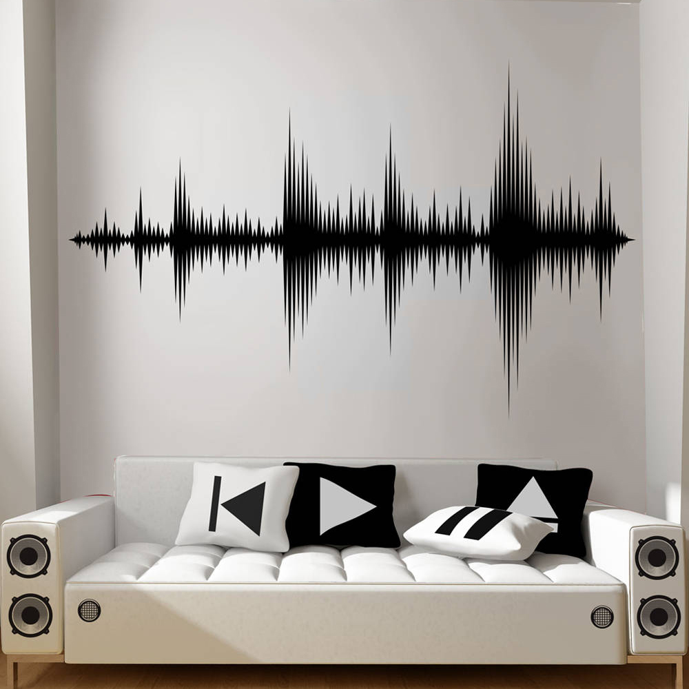 Audio Music Remover - 오디오 웨이브 벽 데칼, 사운드 웨이브
