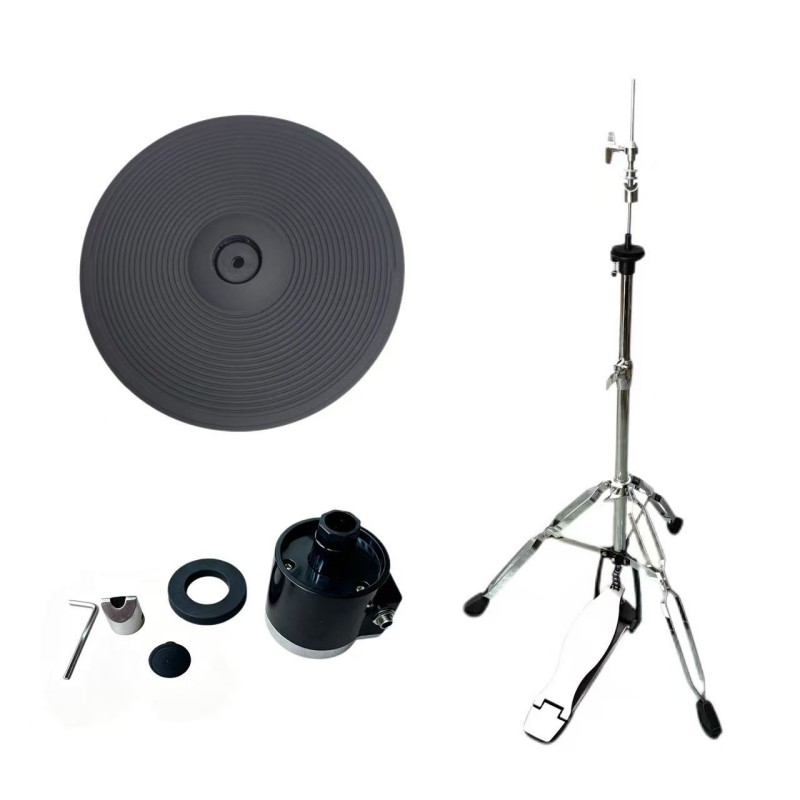 Cymbal Hi Hat - 12인치 하이햇 심벌즈와 컨트롤러 금속 브래킷