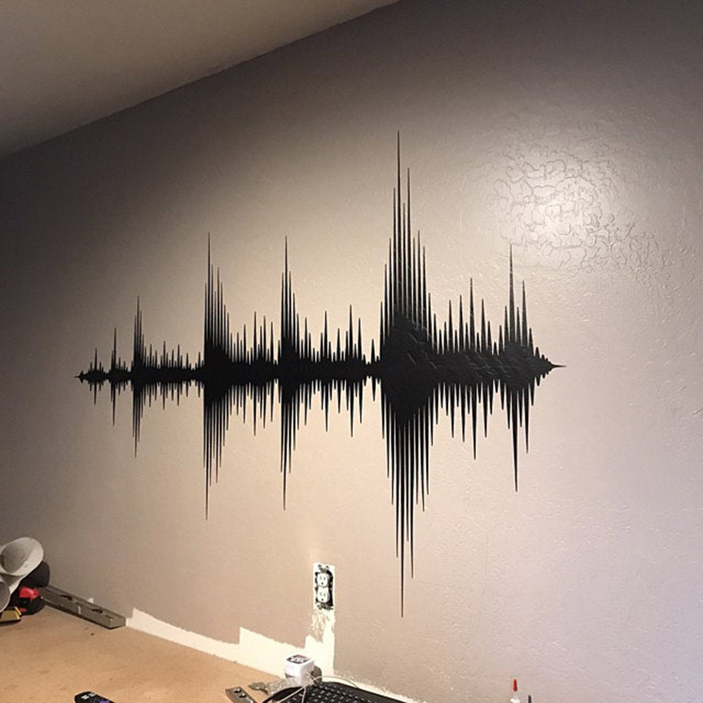 오디오 웨이브 벽 데칼, 사운드 웨이브 벽 스티커, 녹 - Audio Music Remover 리뷰 및 가격