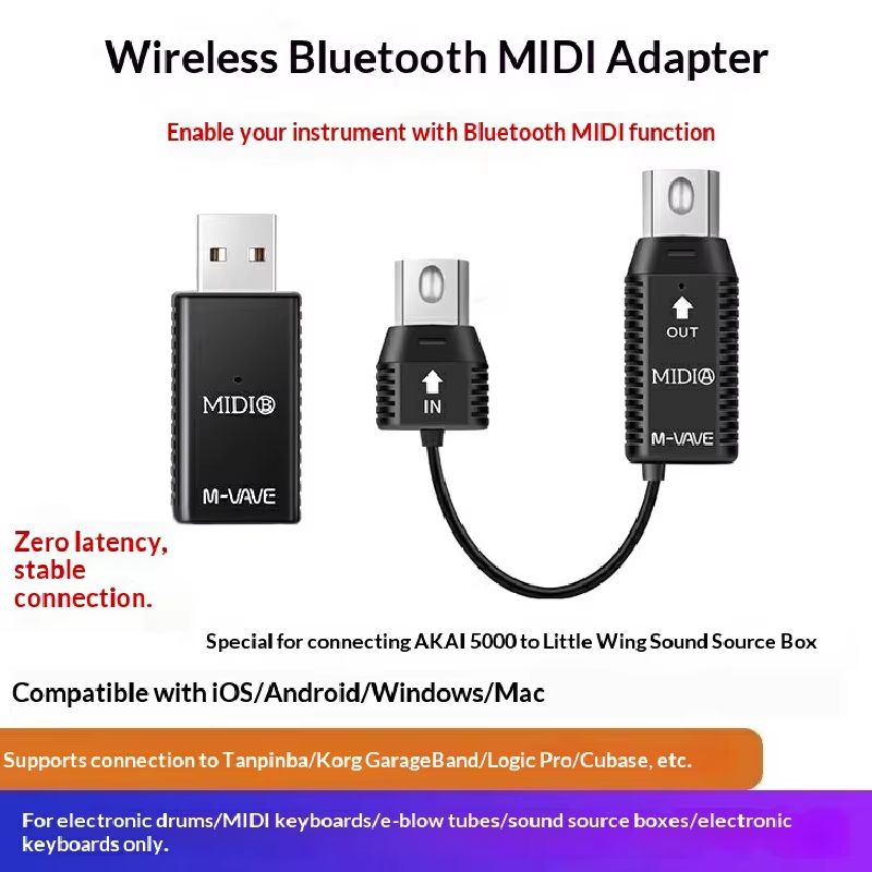 인기 상품 무선 블루투스 USB 5핀 미디 어댑터, 전 - Audio Music Production 리뷰 및 가격